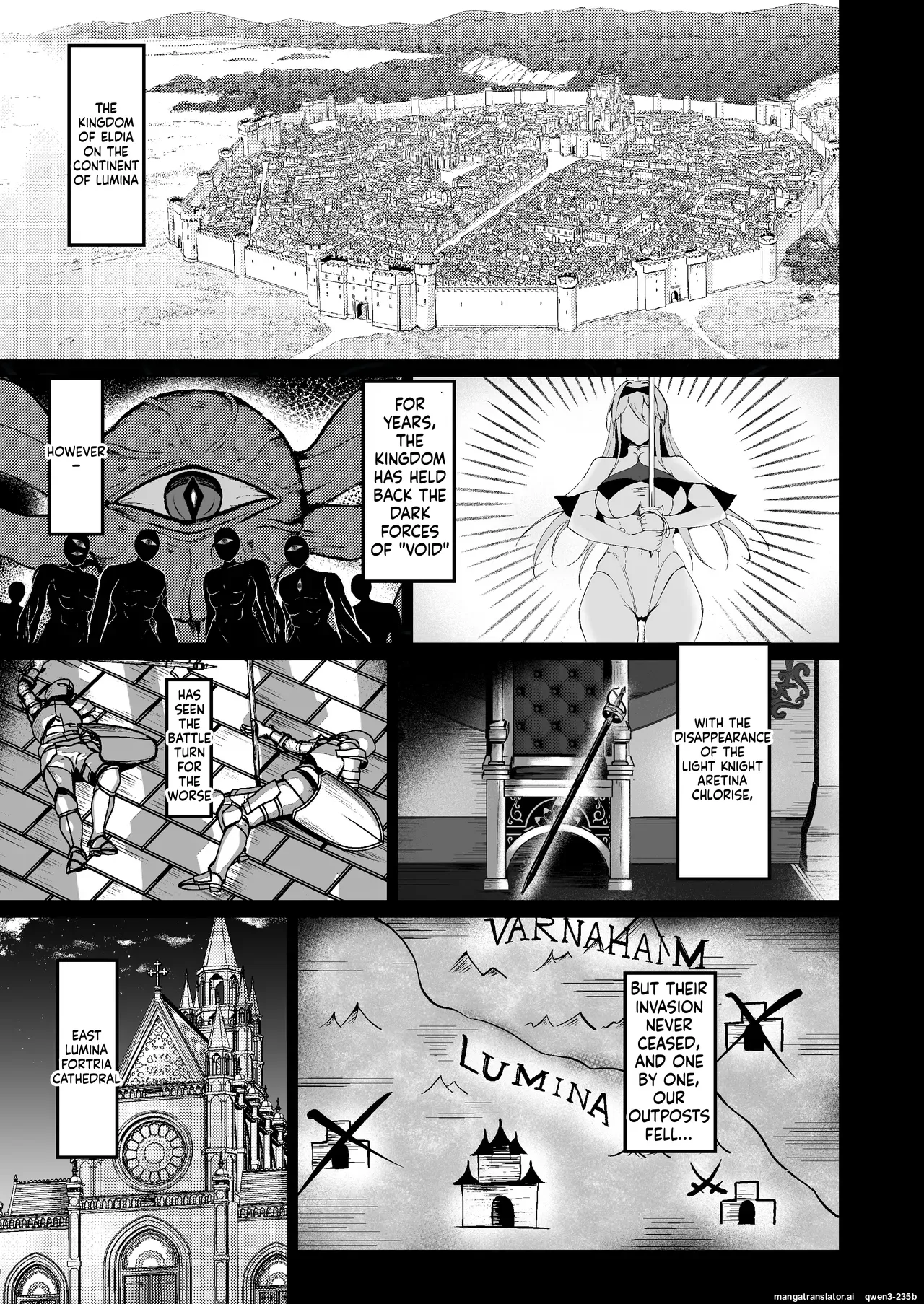 Page 3 of [F.T.B (Futaba)] Yami e no Izanai ~Muryoku na Hime Kishi ga Yami Ochi suru Hanashi~ [Digital] (SCANMTL)