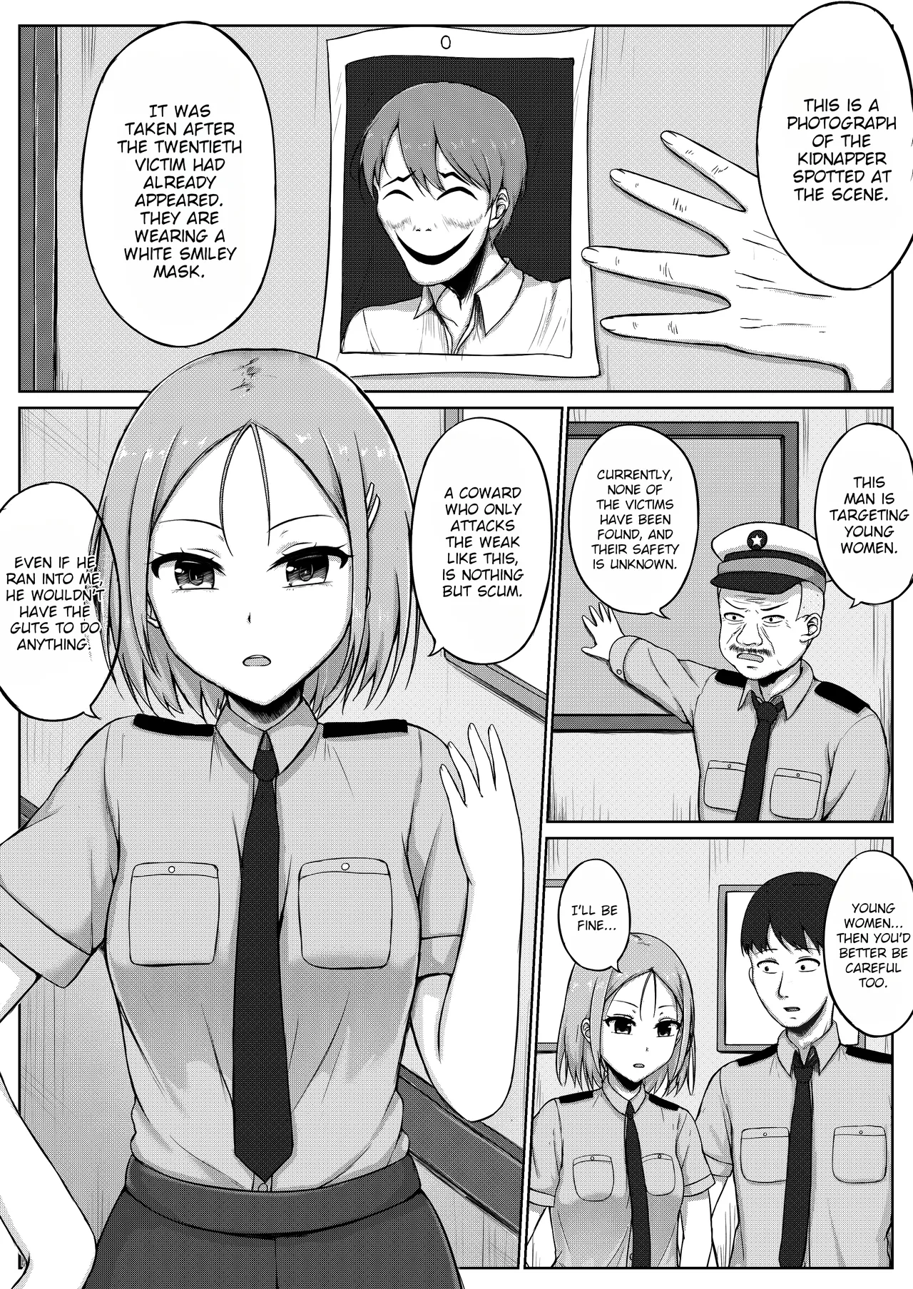 Page 2 of [Nisusu] Fukei to Kusuguri Yuukaihan | The Policewoman and the Tickling Kidnapper [English]
