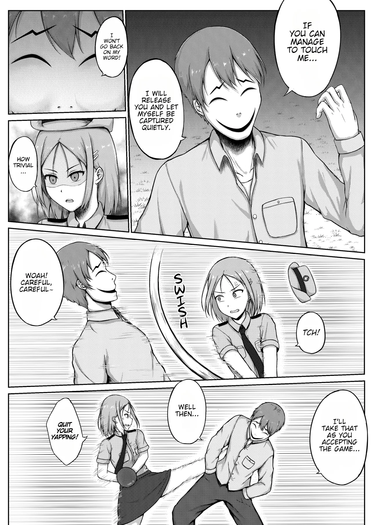 Page 9 of [Nisusu] Fukei to Kusuguri Yuukaihan | The Policewoman and the Tickling Kidnapper [English]