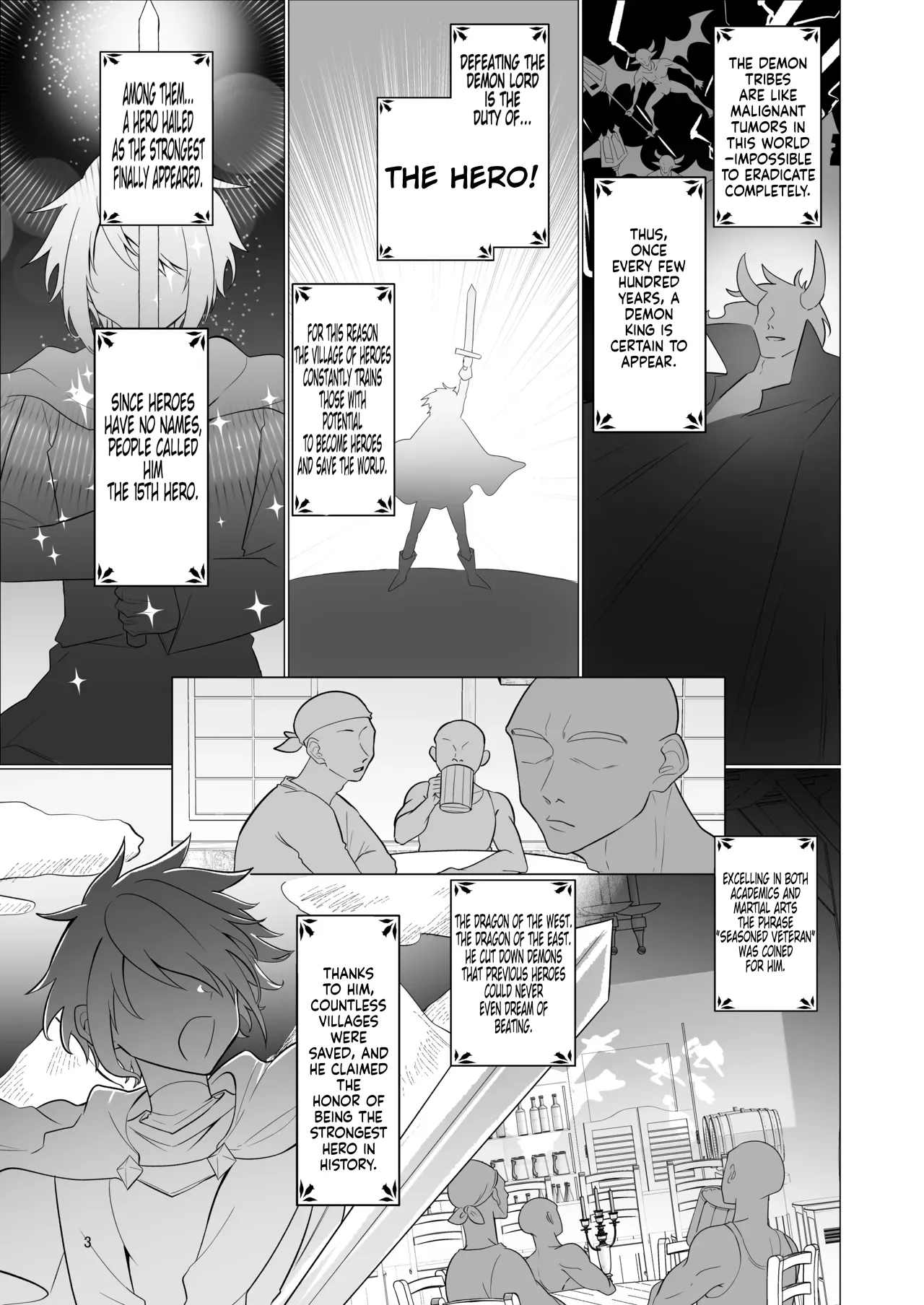 Page 3 of [Nanami no Tabi (Oniru)] Moto Saikyou Yuusha no Fushidara na Inkyo Seikatsu | The Lewd and Indecent Sex Life of the Former Greatest Hero [English] [MTL]