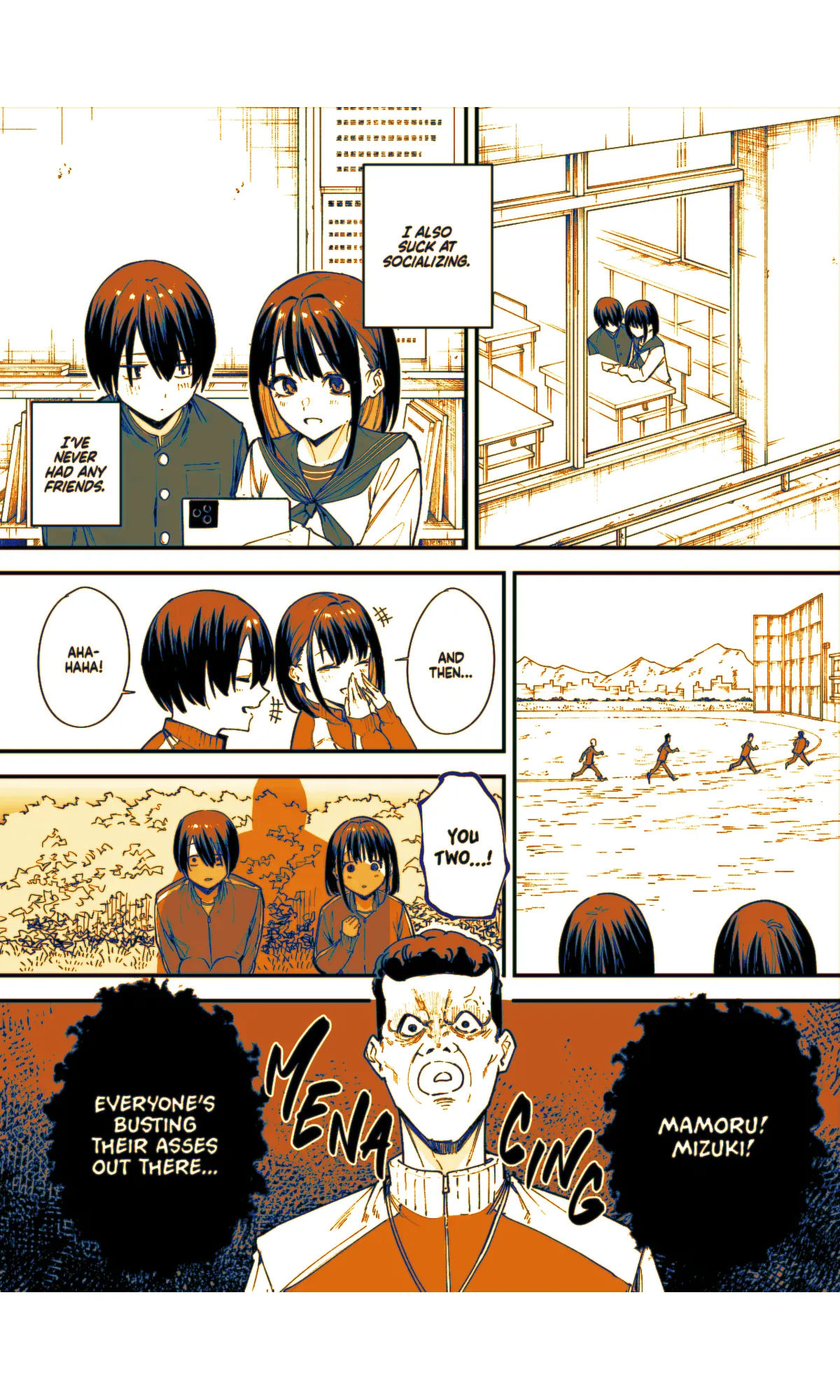 Page 4 of [Fuguta-ke] Kyonyuu no Tomodachi to Tsukiau made no Hanashi Maybe We'll Start Dating Someday [English] [J18] [Decensored] [Digital] [Sepia Colored]
