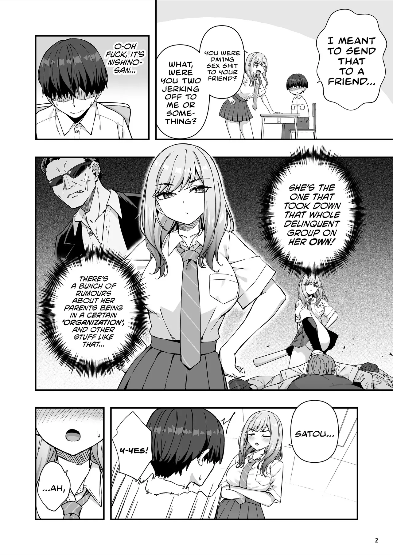 Page 3 of [Maritozzo (cccpo, Dynamite moca)] The Delinquent Gyaru That I Fantasize About Found Out! | Furyou Gal de Ero Mousou Shitetara Honnin ni Bareta Ken [English] [Cookie Cruncher]