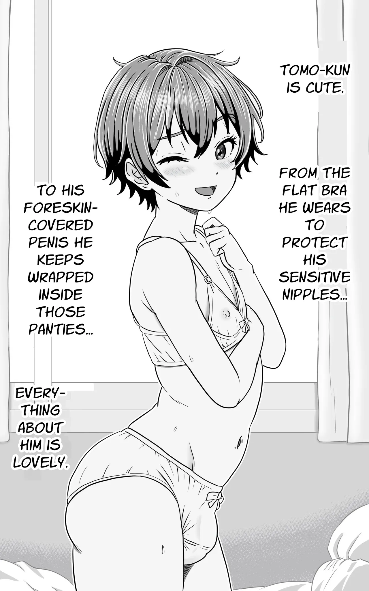 Page 2 of [Yas Yas Horny] Crossdressing Prettyboy Tomo is ALWAYS Wet [English] [Penguin Piper]