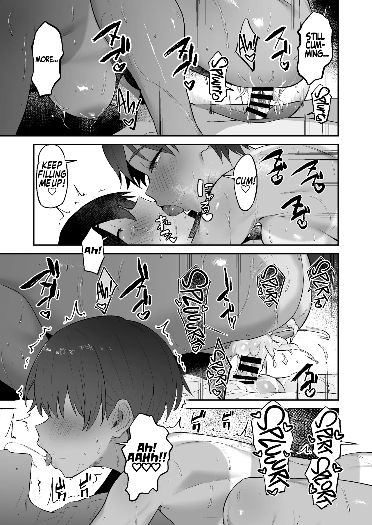 Page 34 of [Akashiba Honpo (Igusa)] Seiyoku Tsuyo Tsuyo Rikujoubu ni Shiboritorareru Hanashi | Milked Dry By The Super Horny Girl From The Track And Field Club [Digital] [English] [KM_42]
