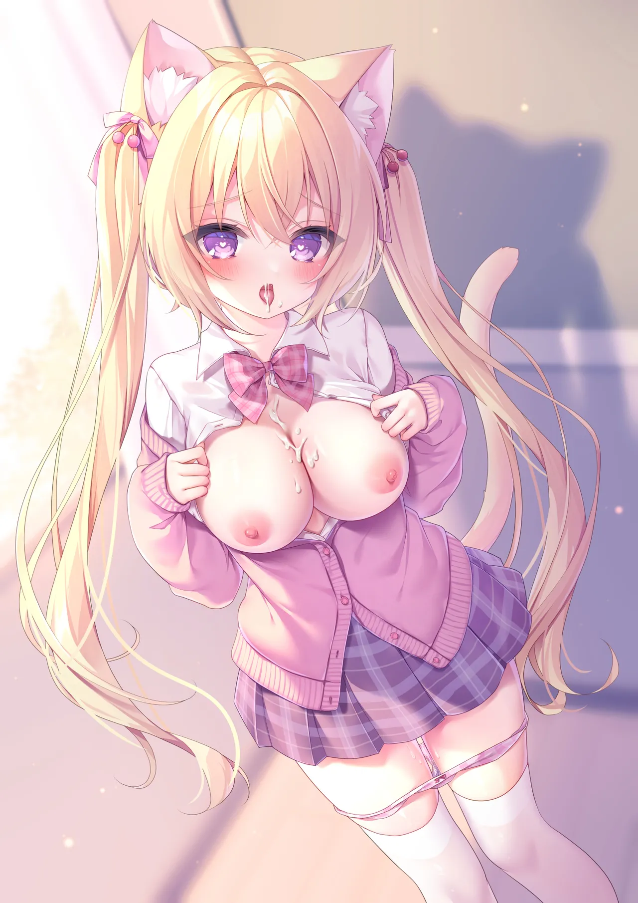 Hatsujou Neko no Osewa no Shikata 3 ~Cherry Hen Hokenshitsu de Yuuwaku Hatsujou H~ | 发情猫猫的悉心照料方法 3~樱桃篇在保健室诱惑发情H~ page 3 full