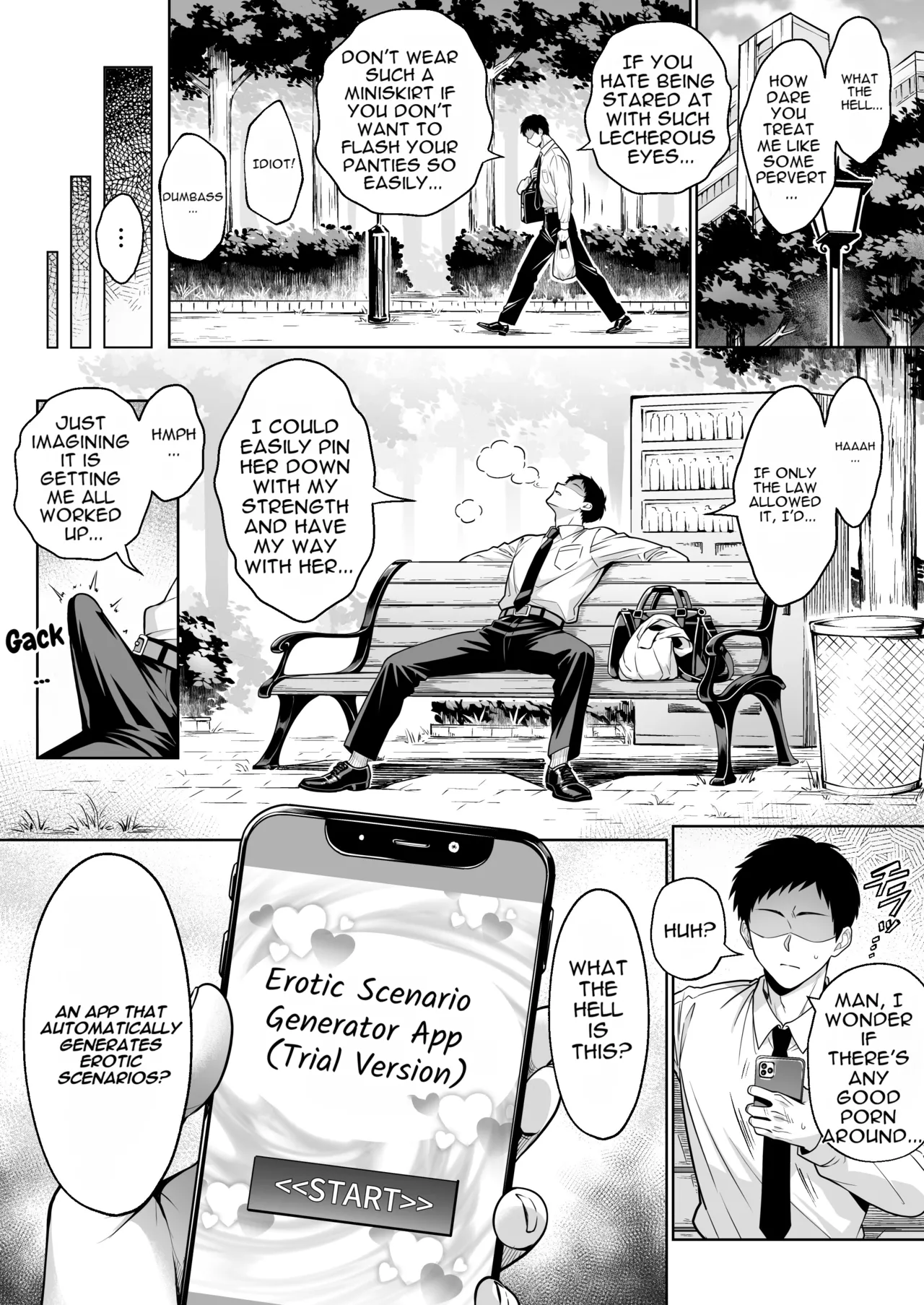 Page 3 of [Hechima Koubou (Mangetsu Wasabi)] A fulfilling life of sexy daydreaming ♡ with an app that automatically generates naughty scenarios [English]