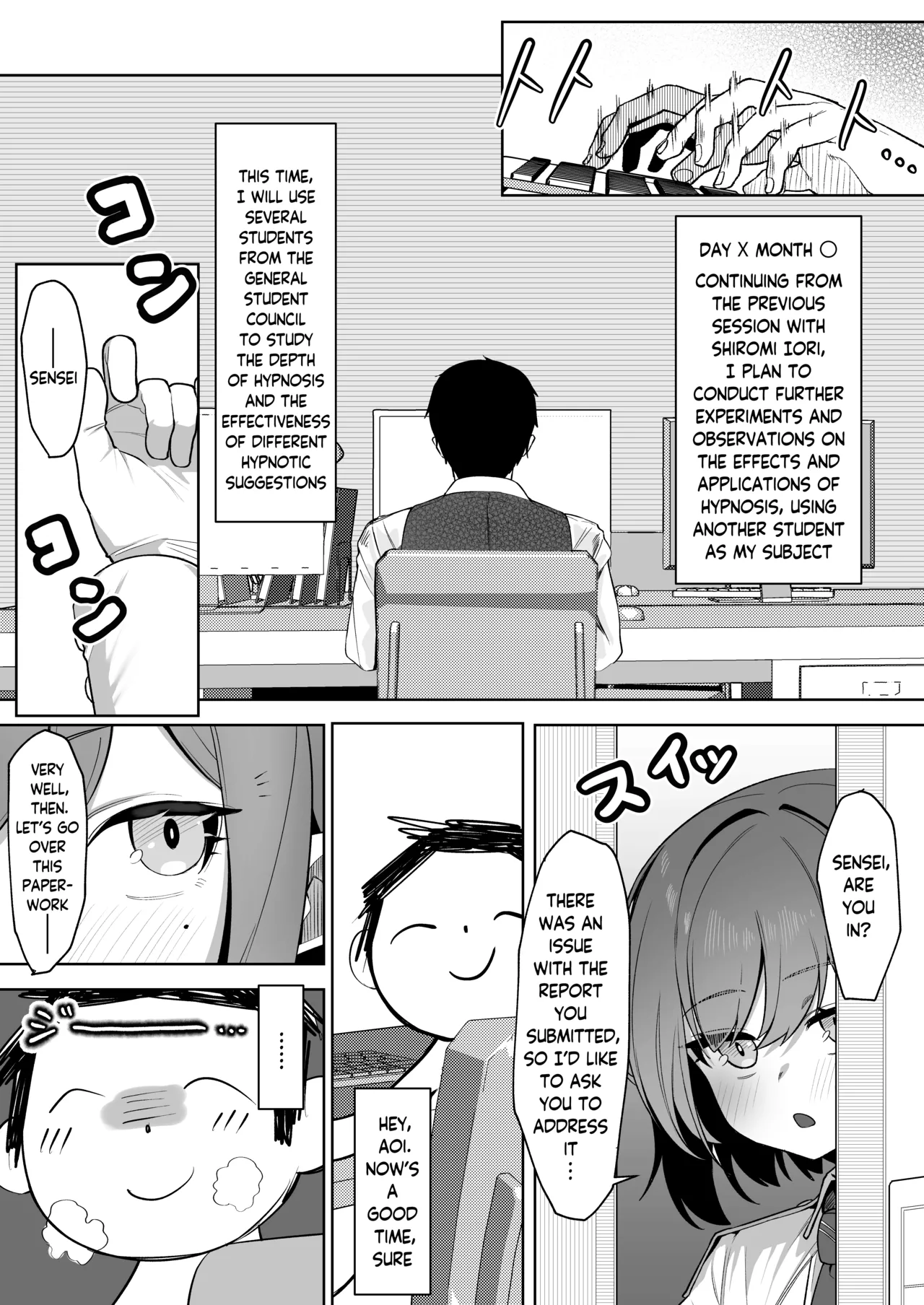 Page 2 of [Salty Dog. (Umau Mashio)] Saimin Hiken Kiroku -Oki Aoi- | Hypnosis Experiment Record -Oki Aoi- (Blue Archive) [English] [Digital]
