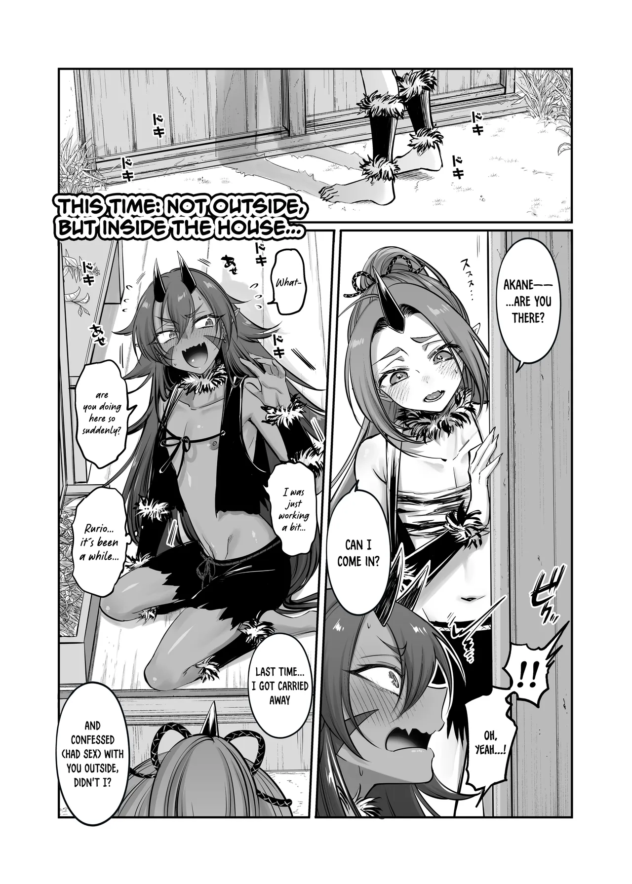 Page 2 of [NUH (Morino Bambi)] ~Obaka na Ao Oni to Nagasare Aka Oni no Kanabou Taiketsu!~ Rurio to Akane | A Dumb Blue Oni and an Easily-Swayed Red Oni Have a Club-Wielding Showdown! ~ Rurio And Akane [English] {Doomed Scans, Yengli}