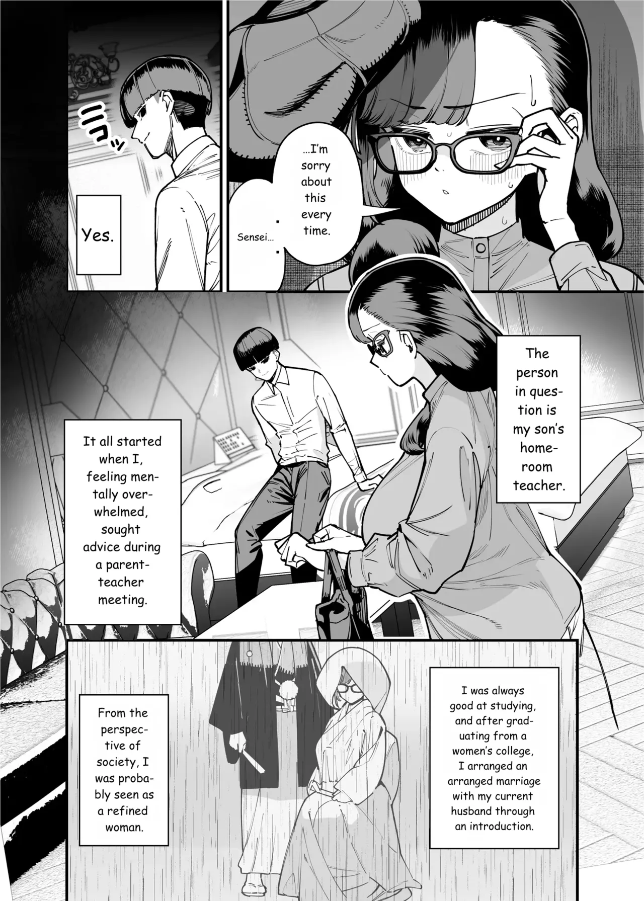 Page 6 of [Takashima] 39-sai made Yuutousei o Tsuranuita Dosukebe Obasan, Osae teta Seiyoku ga Furin Sex de Daibakuhatsu [English]