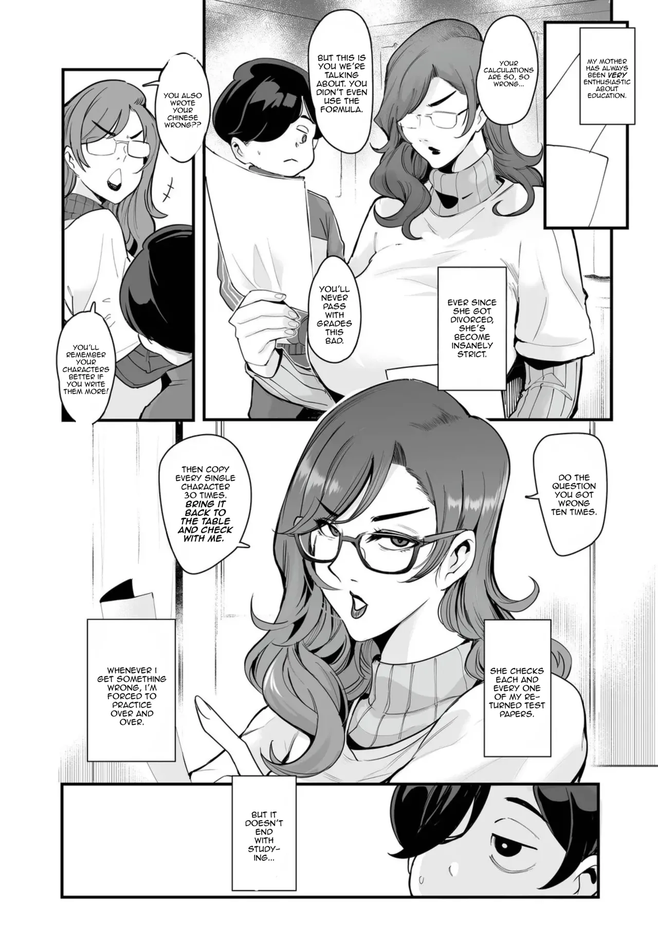 Page 3 of [SOUND MILK (Otochichi)] Repetitive Practice Mama! The Story of Recieving Sex Ed From an Extremely Strict Mother [English] [MTL] [Digital]