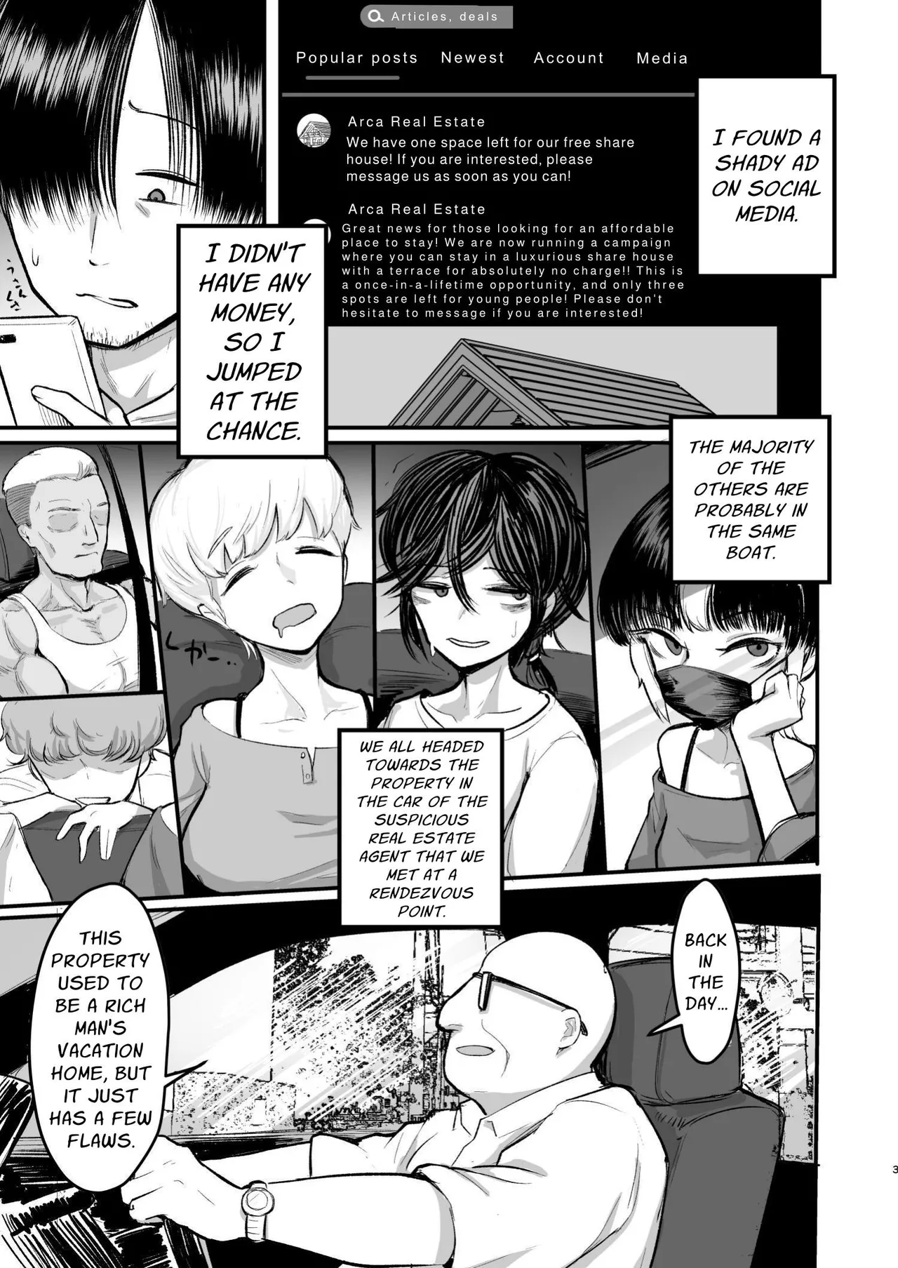 Page 3 of [Archa1c (Nada Shio)] Saikou Saiaku Terrace House Kasu no Danjo ga 6-nin Itara Sex shika Shinai | The Worst Terrace House of All Time: The Six Low-Lives Living There Do Nothing But Fuck [Kani] [Digital]