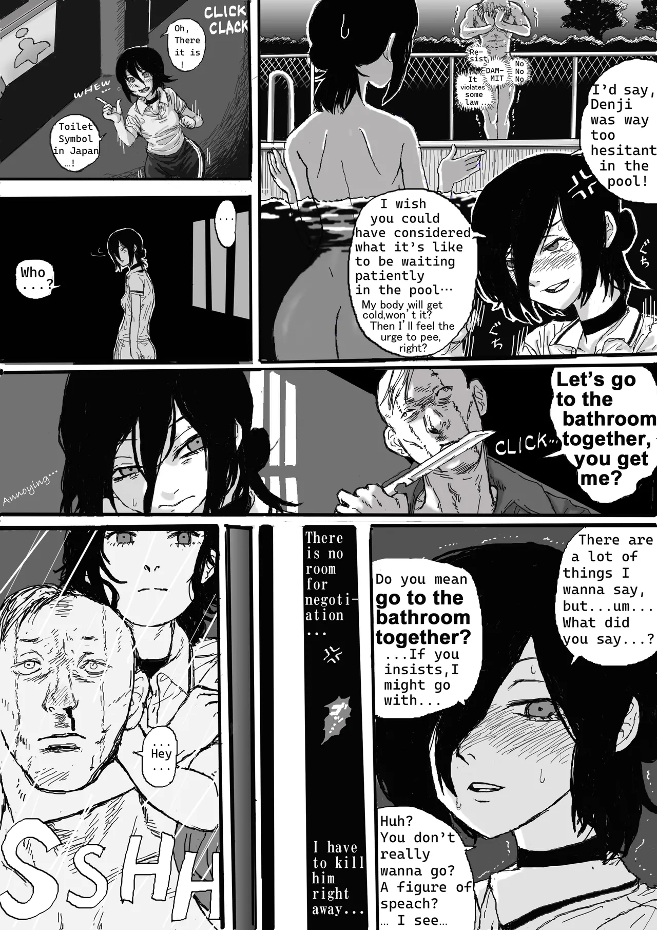 Reze's wetting herself page 2 full