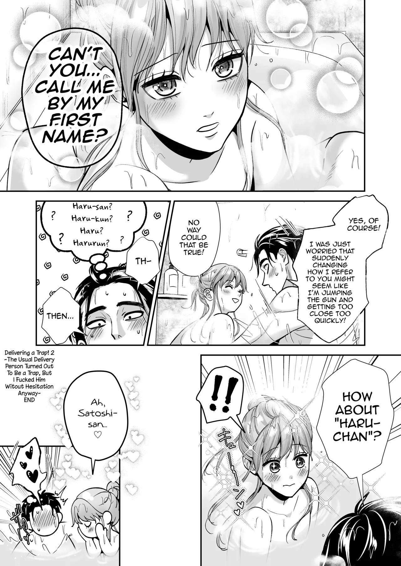 Page 48 of [Itomitsudou (Mitsujirou)] Otokonoko Otodoke Shimasu! 2 ~Itsumo kuru Haitatsuin-san ga Masaka no Otokonoko datta kedo Mayowazu Hameta~ [English] [mysterymeat3]