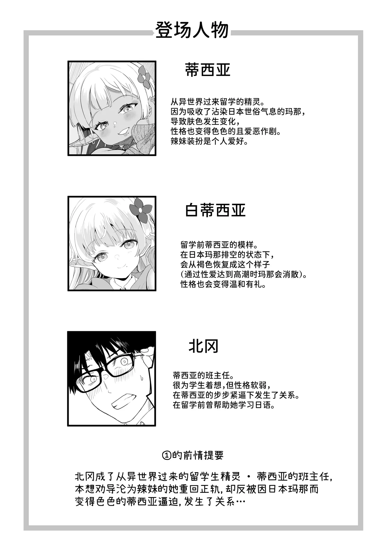 Page 2 of [Union Bust (Kazutaro)] Kanzen ni Gal Ochi Shita Ryuugakusei Elf no Shidouhou 2 | 完全堕落成辣妹的留学生精灵指导法2 [Chinese] [Sainae] [Digital]