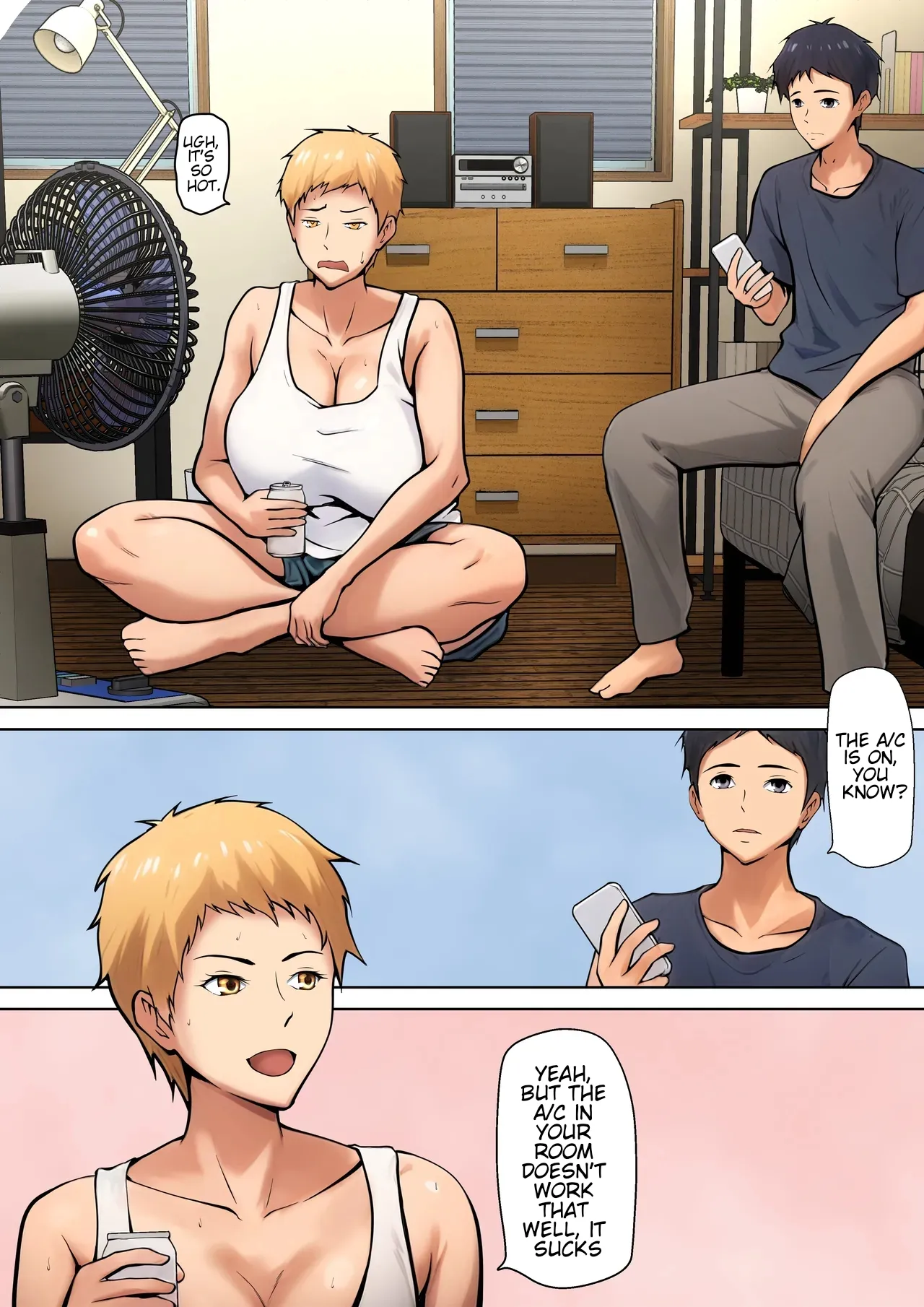 Page 3 of [Pentacle (Shimipan)] Giri no Oyako ga Doukyou Shitereba Kitto kou | If a stepmother and her stepson lived together, it would be something like this. [English] [WaterKujo]