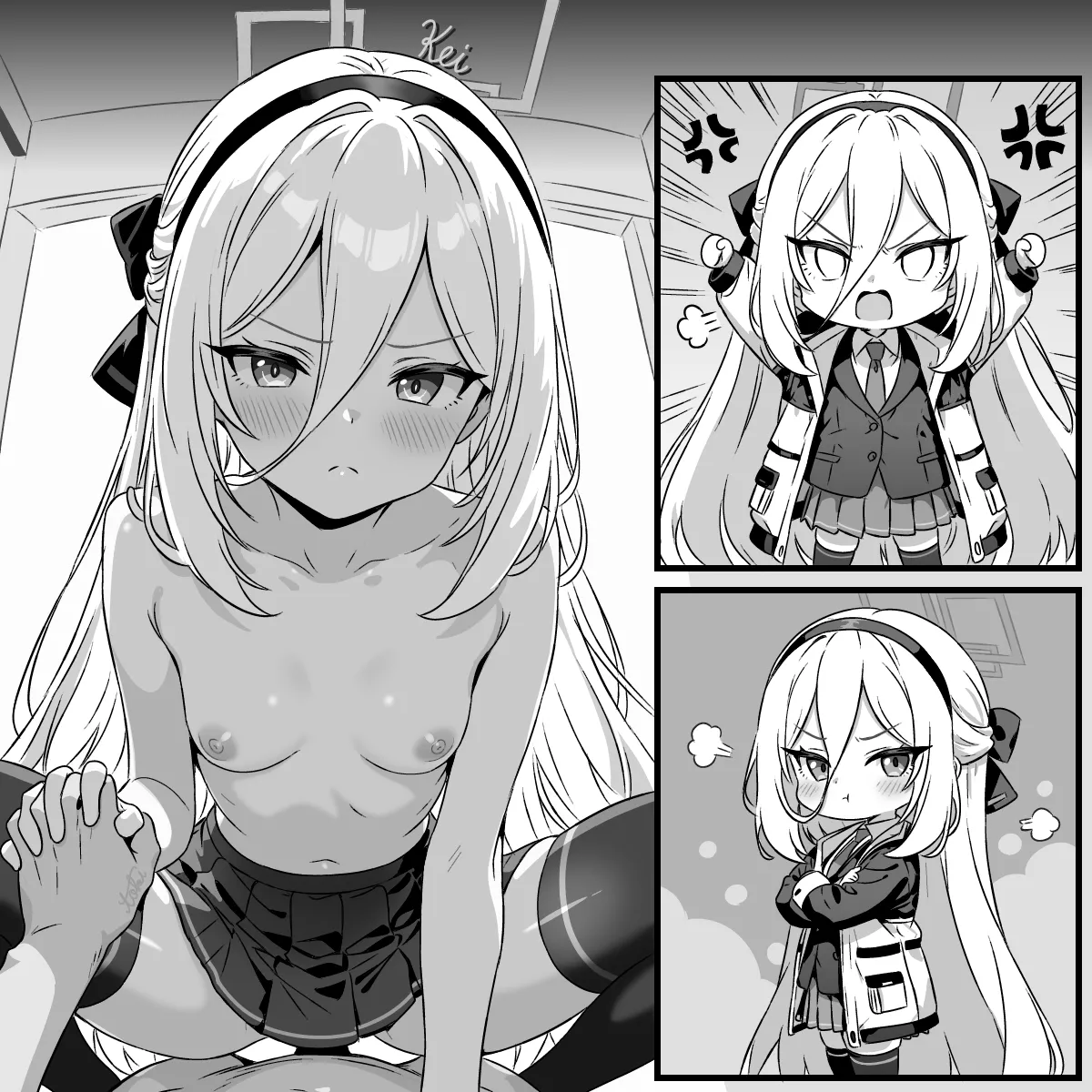 Page 3 of [トキビト＠イラスト&漫画] "おままごとをするケイちゃん" (ブルーアーカイブ)