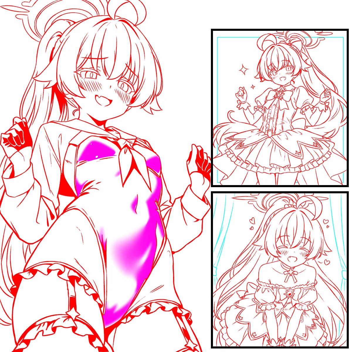 魔法少女ヘヴィキャリバーのコスプレをするホシノ page 4 full