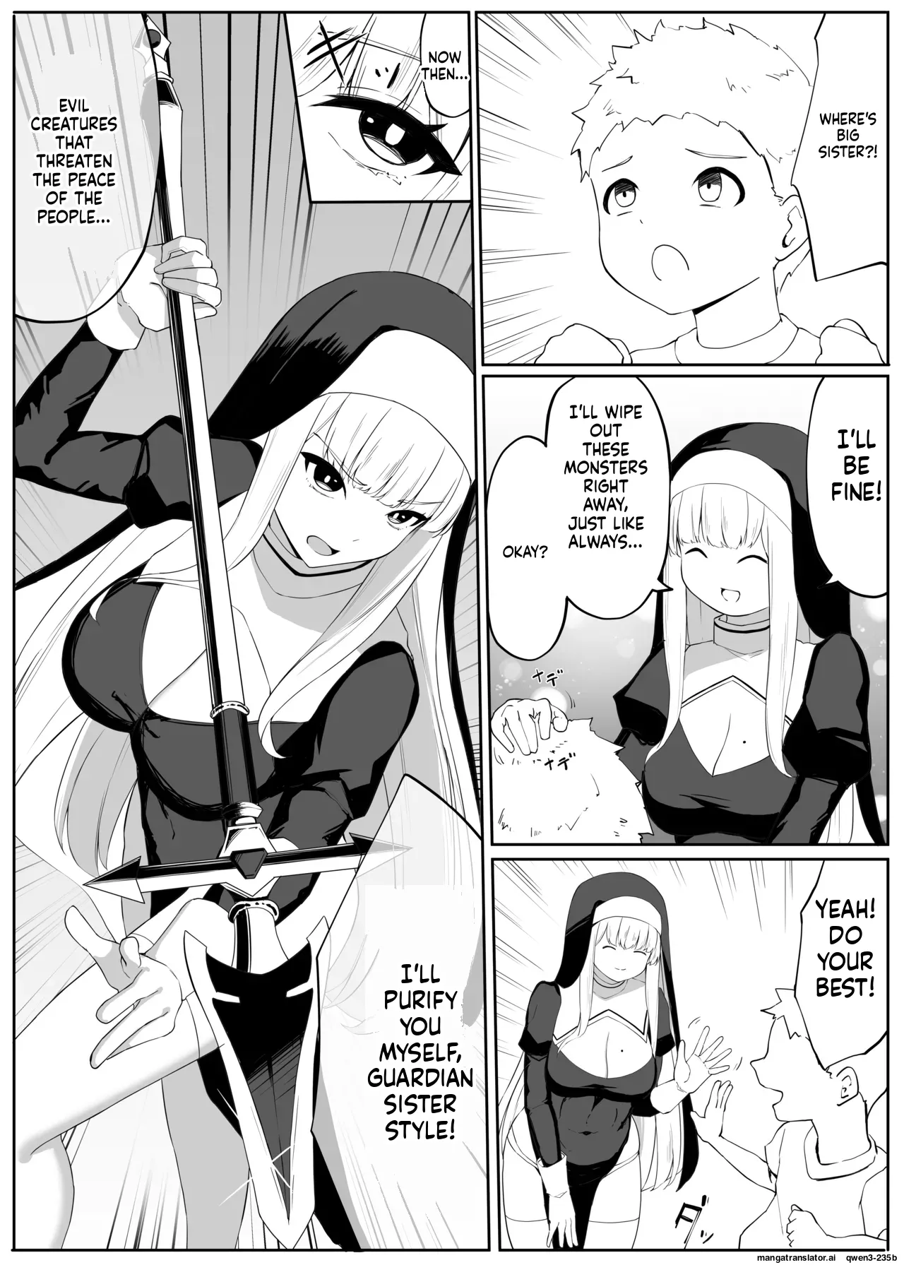 Tatakau Sister ga Shokushu Monster ni Haiboku suru Hanashi page 5 full