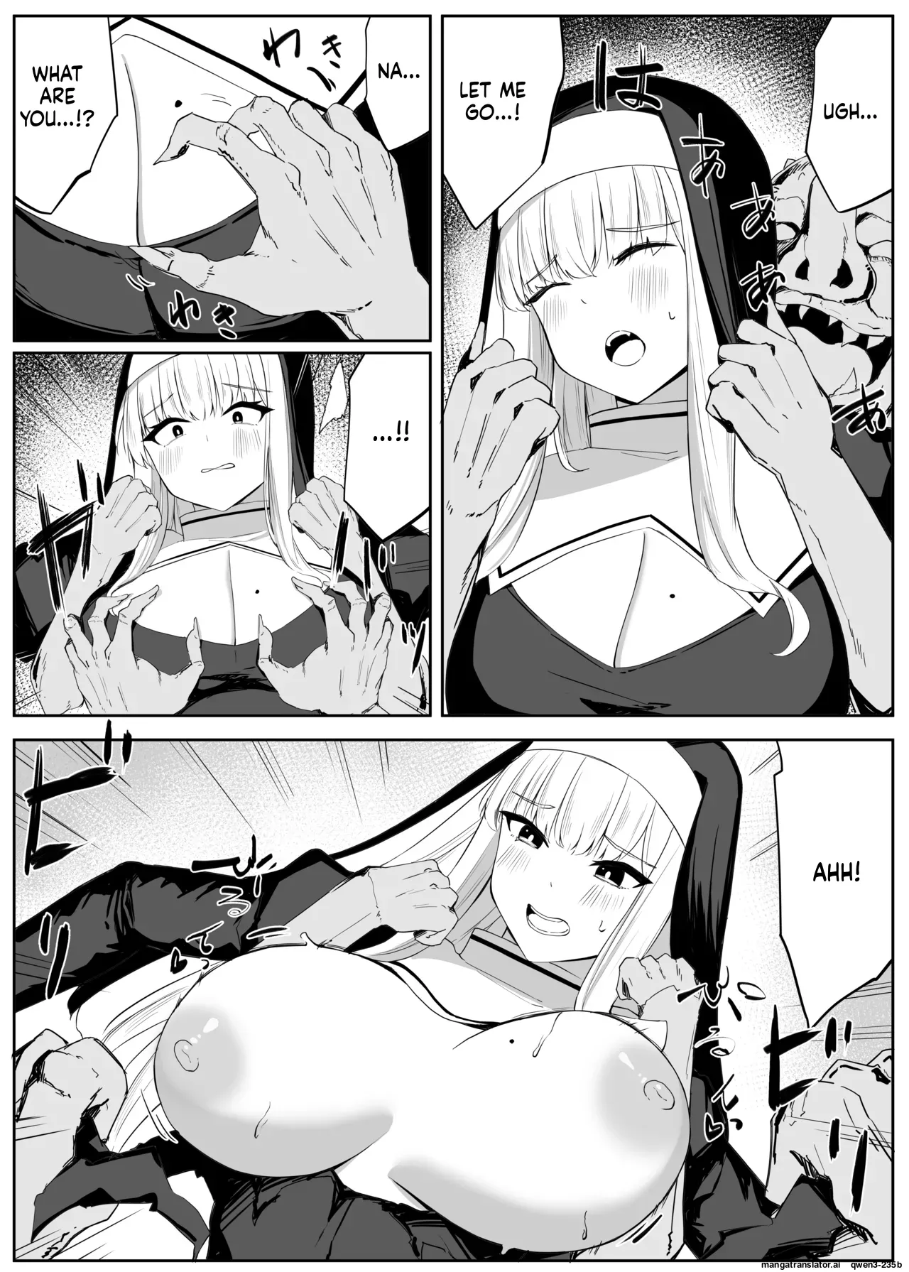 Tatakau Sister ga Shokushu Monster ni Haiboku suru Hanashi page 8 full