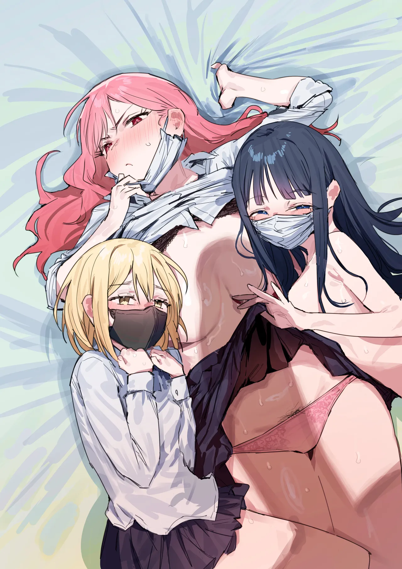 Page 2 of [ie Kenkyuushitsu (ie)] 3 Gal ~Choukyokon Otaku-kun no Nakadashi SEX de Meromero ni Sarechau Gal 3-nin-gumi no Hanashi~
