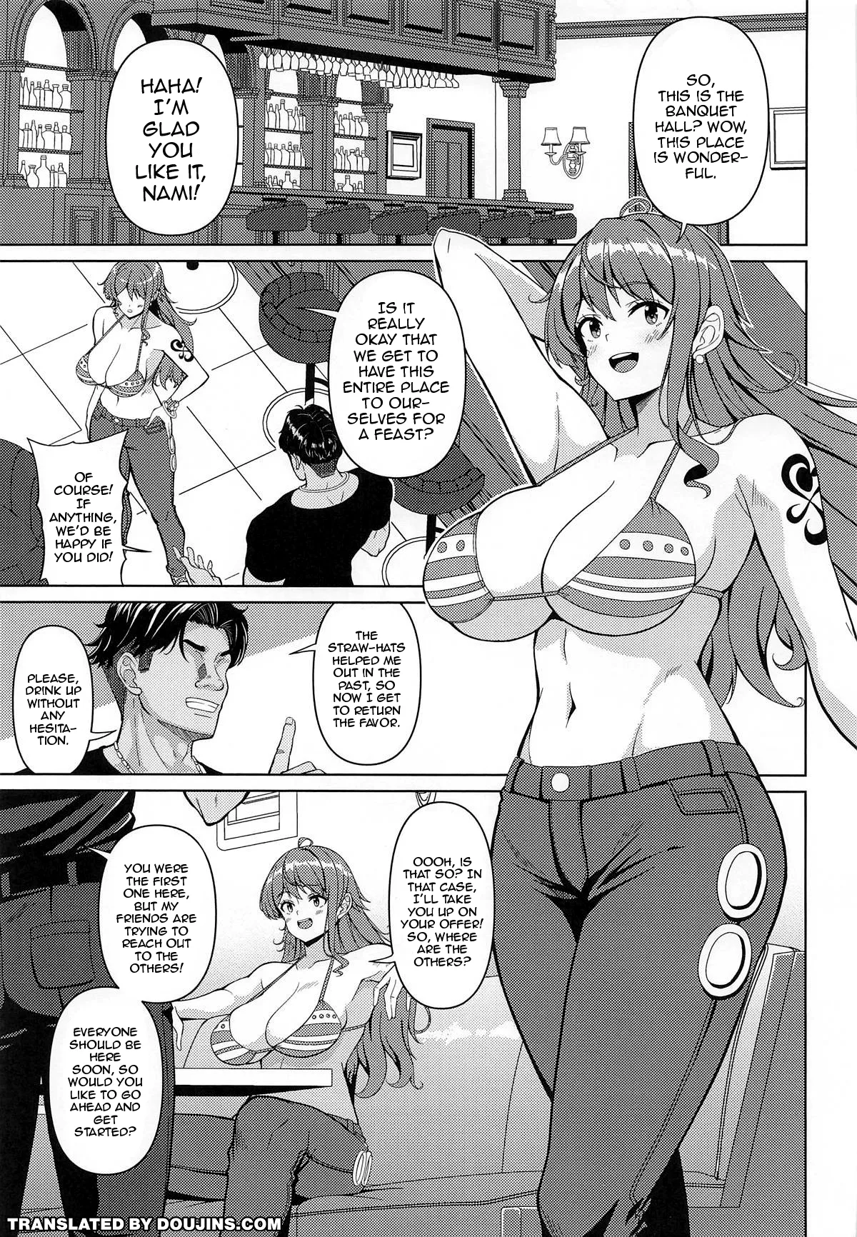 Page 2 of [BRAVE HEART petit] Kaizoku Kyounyuu - Utage | The Big Breasted Pirate and The Feast (One Piece) [English] {Doujins.com}