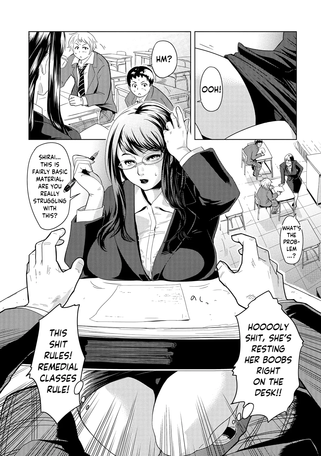 Page 2 of [Edo Shigezu] Hoshuu Senryaku ~Nishi Ayako-sensei no Baai~ | Operation: Remedial Classes ~The Case of Ayako Nishi-sensei~ (Netorare Marking) [English] [skibidibenki] [Digital]