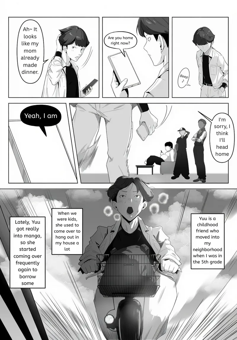 My childhood friend, right in front of my eyes... page 6 full