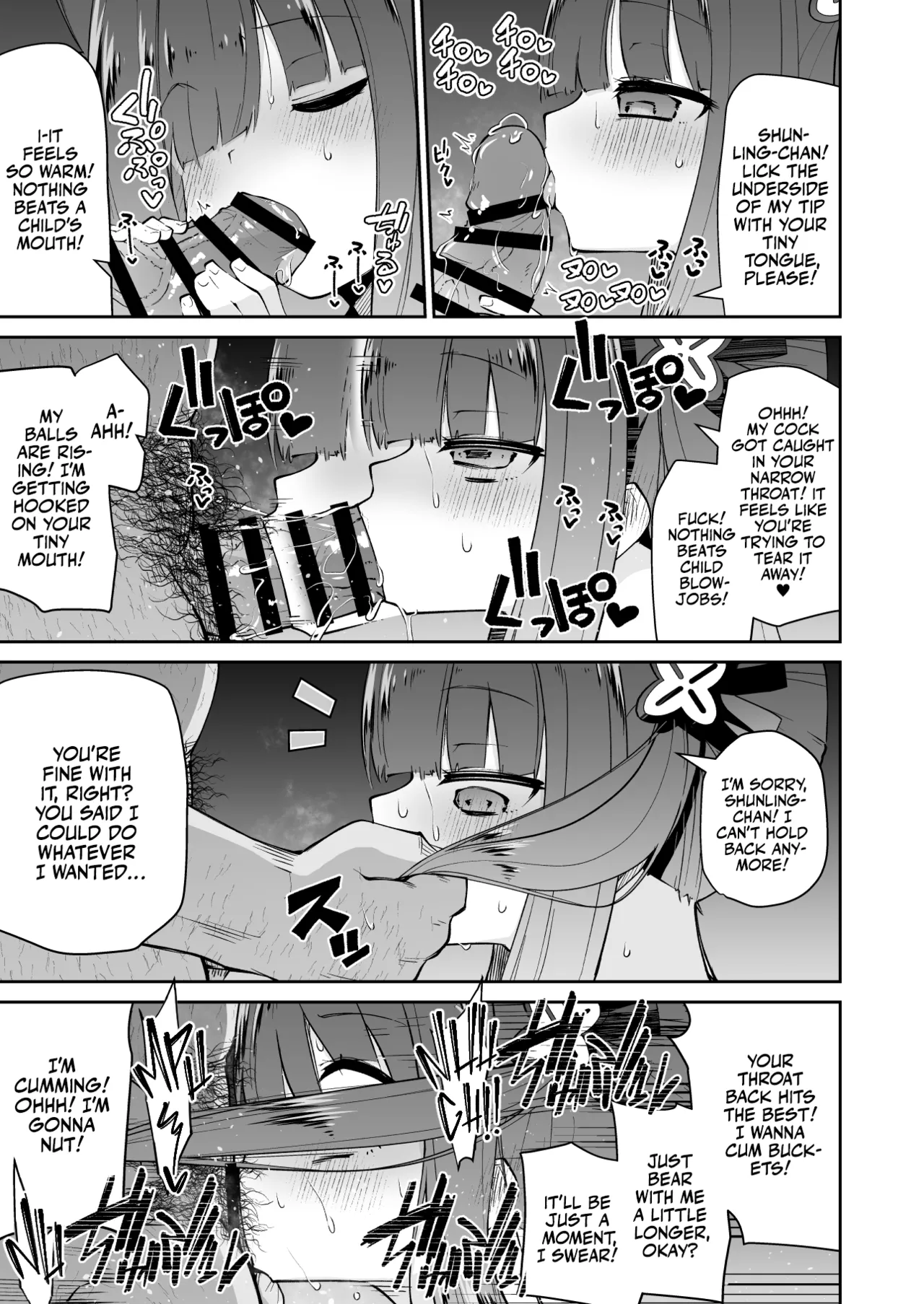 Lolicon Sensei ga Hoka no Seito ni Te o Dasanai You ni Nandemo Iu Koto o Kiite kureru Youjo Shun no Hon | Little Shunny Will Sacrifice Herself So That Her Pedo Sensei Won't Molest Kids! page 11 full
