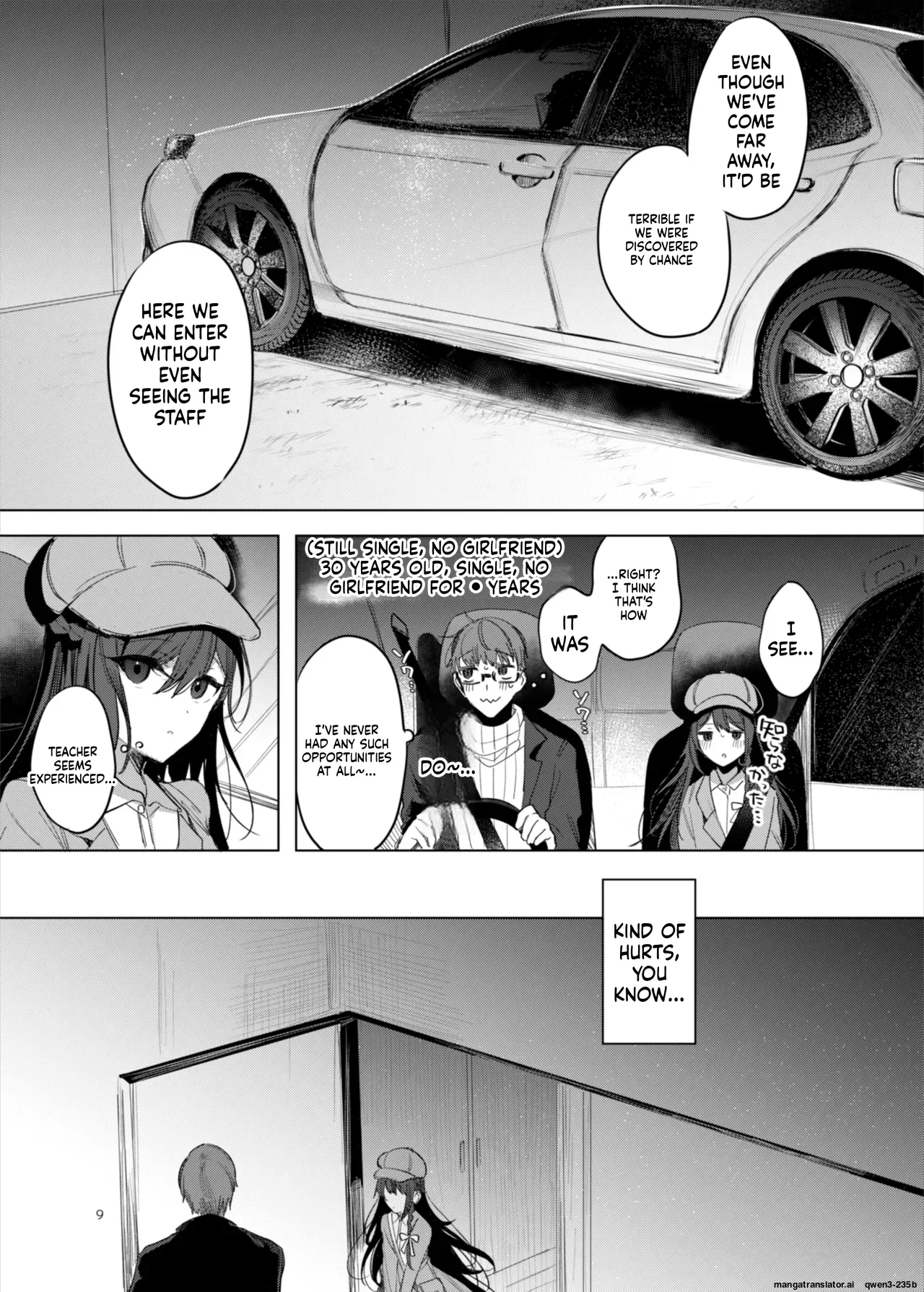 Kanja-san to Sensei ~Love Hotel de no Aise~ page 9 full