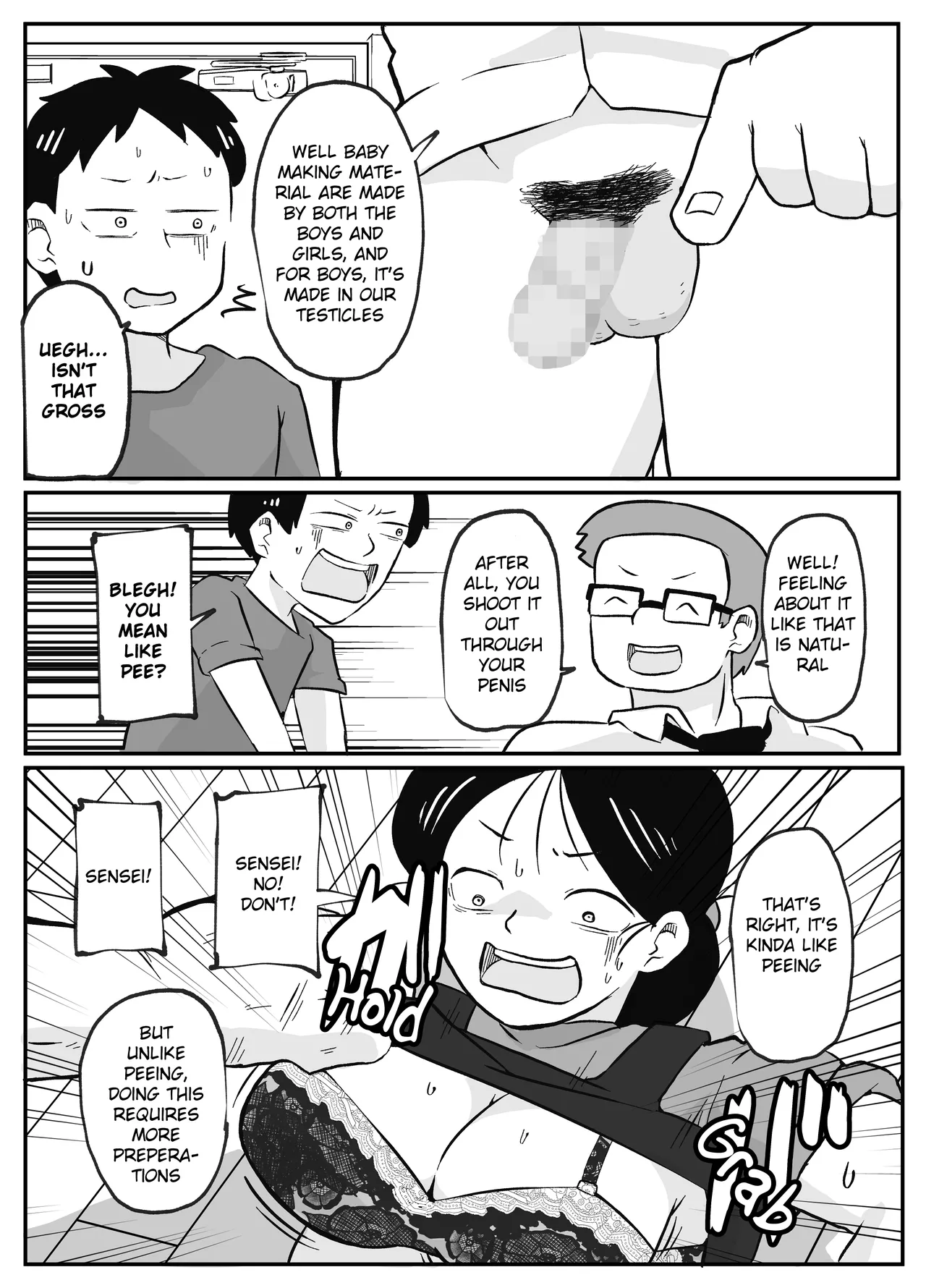 Sensei's Extra Lessons ~How Babies are Made~ page 9 full