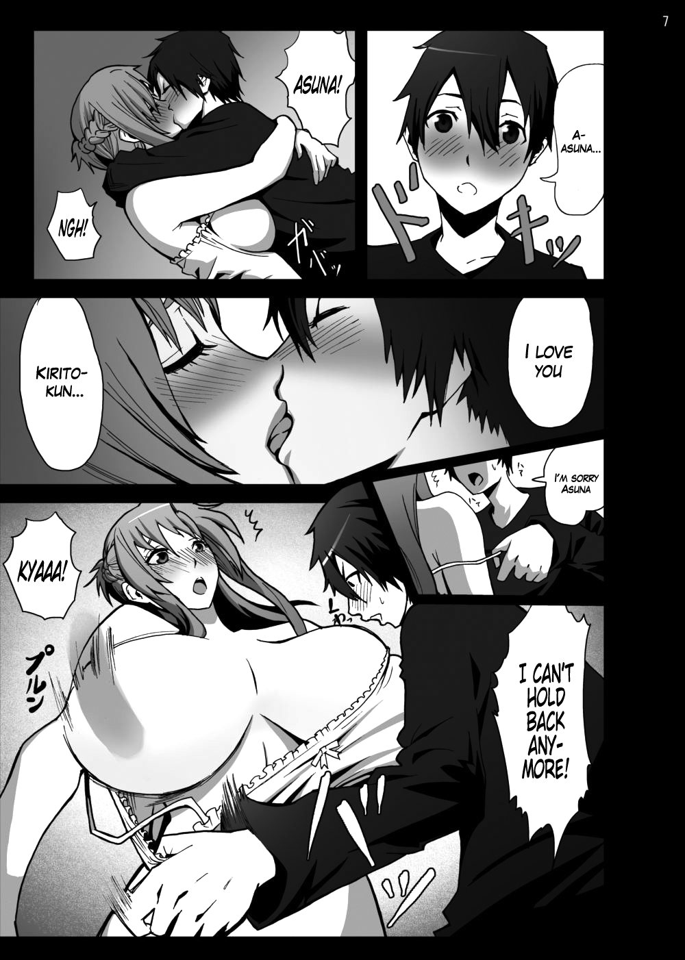 Asuna o Bakunyuu ni Shite Mita | I Gave Asuna Giant Tits - Page 7