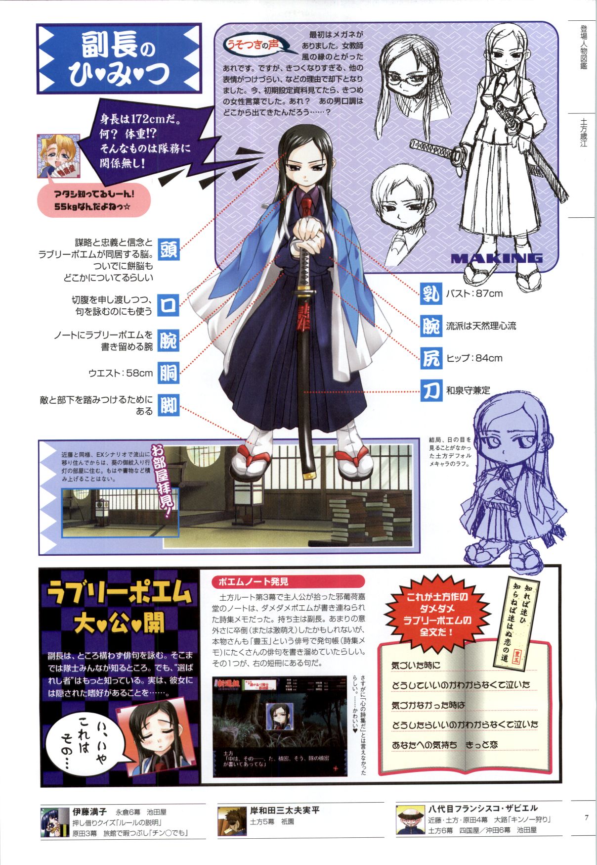 [ライアーソフト] 行殺-はぁと-新撰組 公式ビジュアルファンブック - Page 8